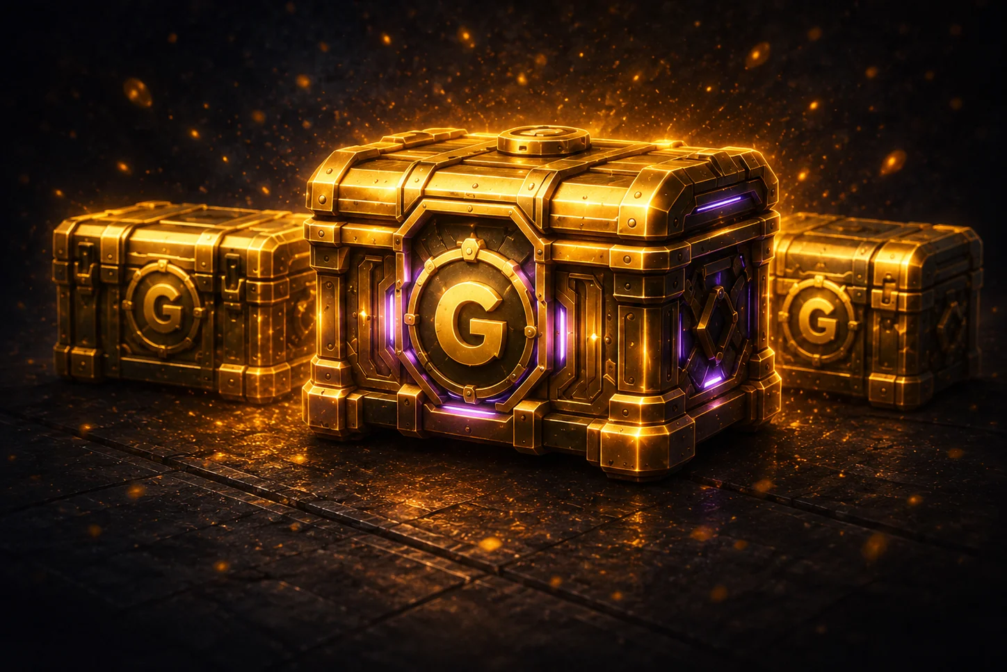 Gold cases on KeyDrop
