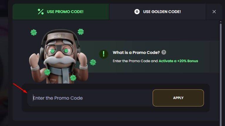 Promo code field