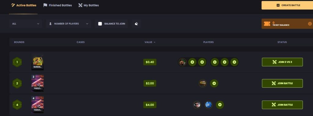 KeyDrop case battles
